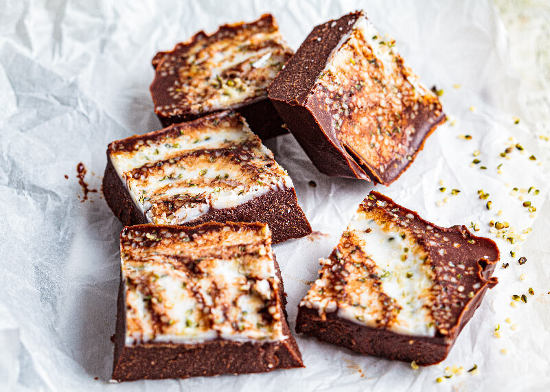 Coconut & Chocolate Peanut Butter Protein Bars