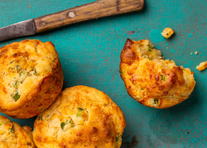 Low Carb Cheddar Bacon Muffins
