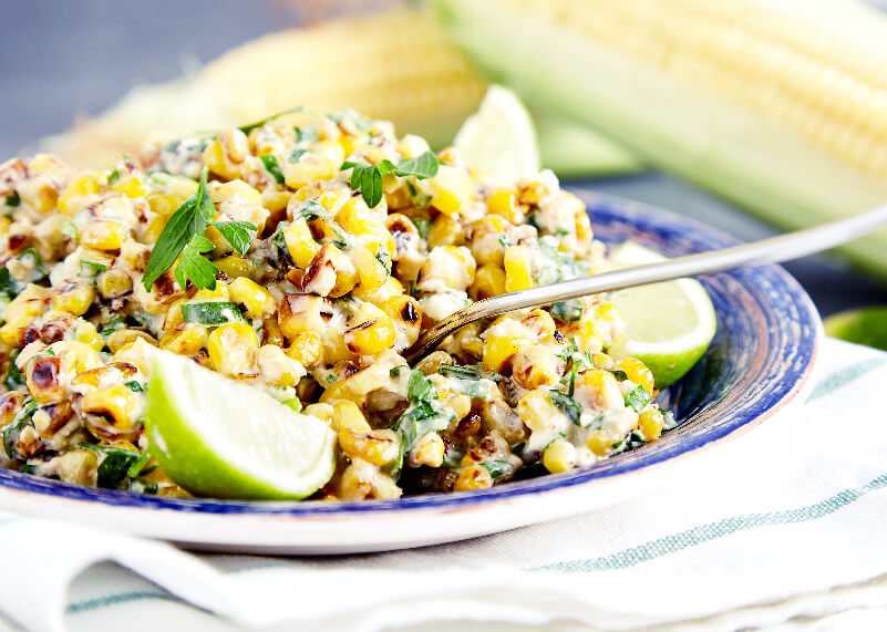 Grilled Summer Corn Salad with Feta